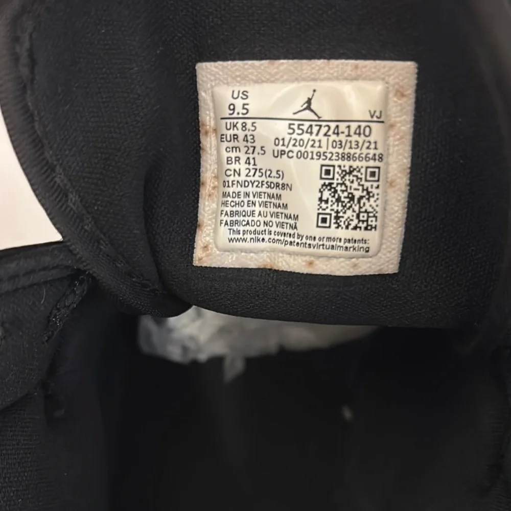 Nike Men’s Air Jordan 1 Mid Racer Blue/white/black 9.5 High-Top Sneakers - Picture 13 of 14